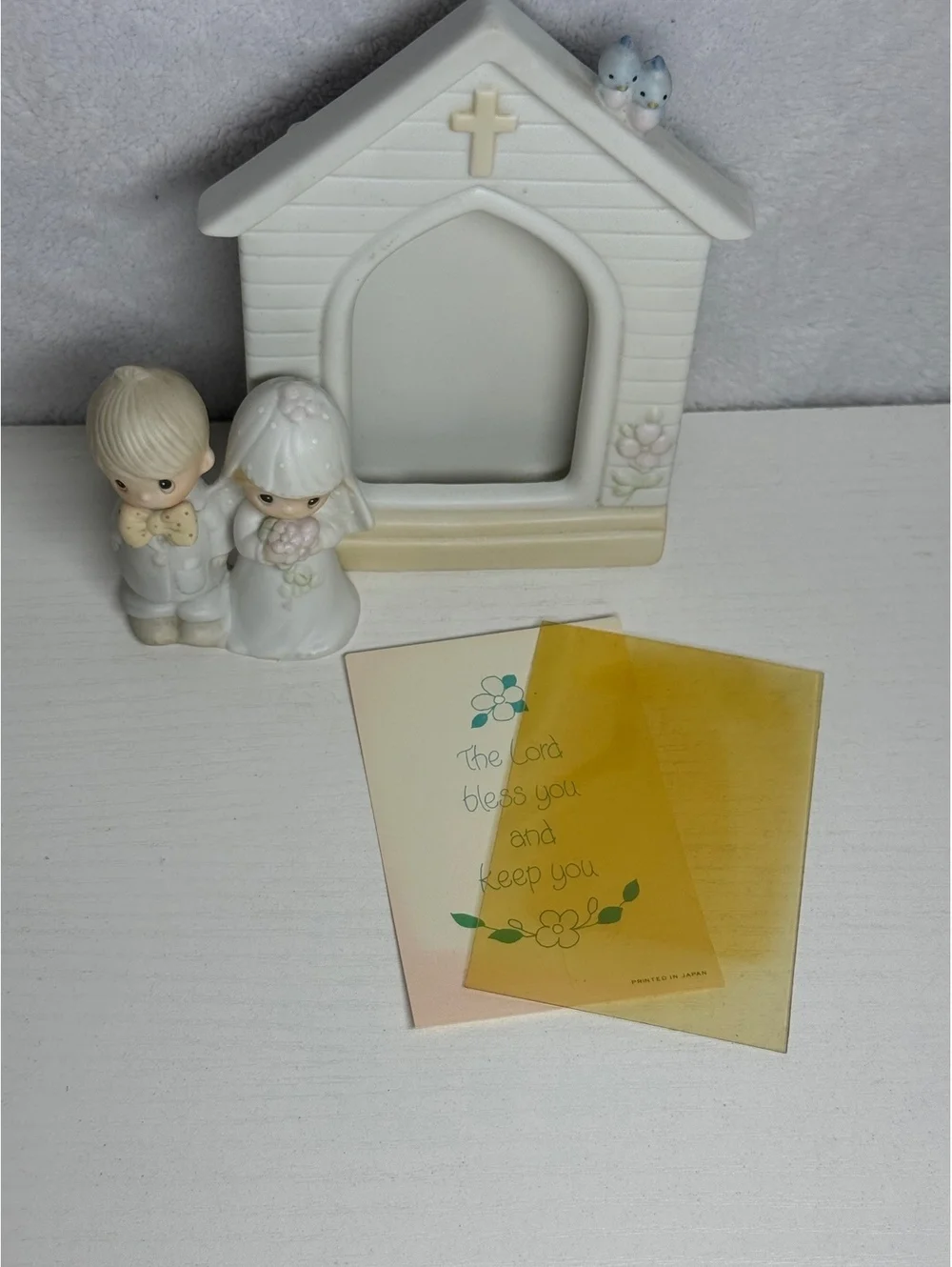 Vintage Precious Moments 1981 “The Lord Bless and Keep You” Picture Frame